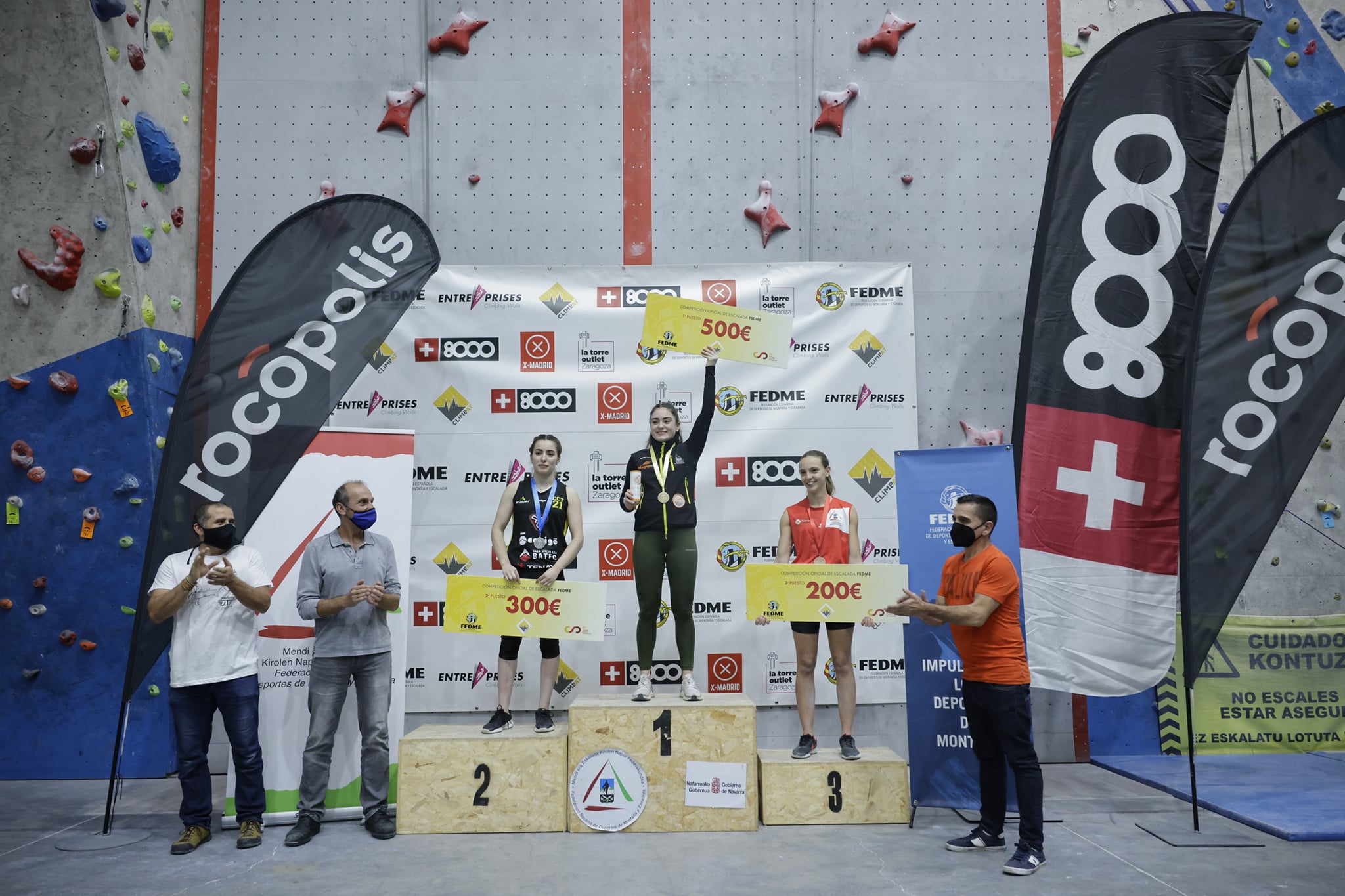 MEDALLAS NAVARRAS EN LOS CAMPEONATOS DE ESPAÑA DE ESCALADA
